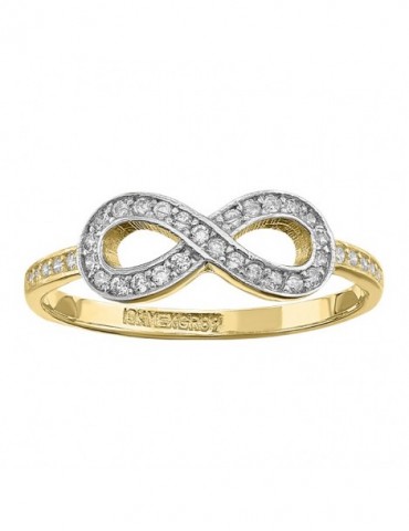 ANILLO INFINITO CON BRILLOS...