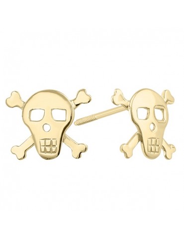 BROQUEL CALAVERA ORO ROSADO